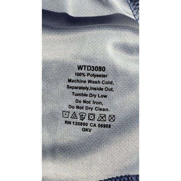 DeMarini Women's Blue Heather Stars Athletic V-Neck 2XL Hoodie‎ - Picture 8 of 8